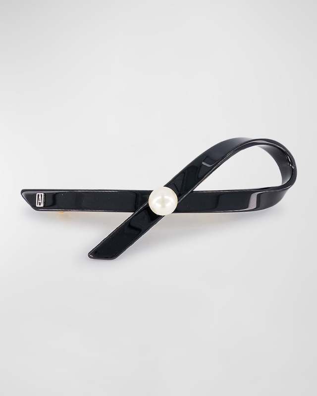 Pearly Ribbon Barrette